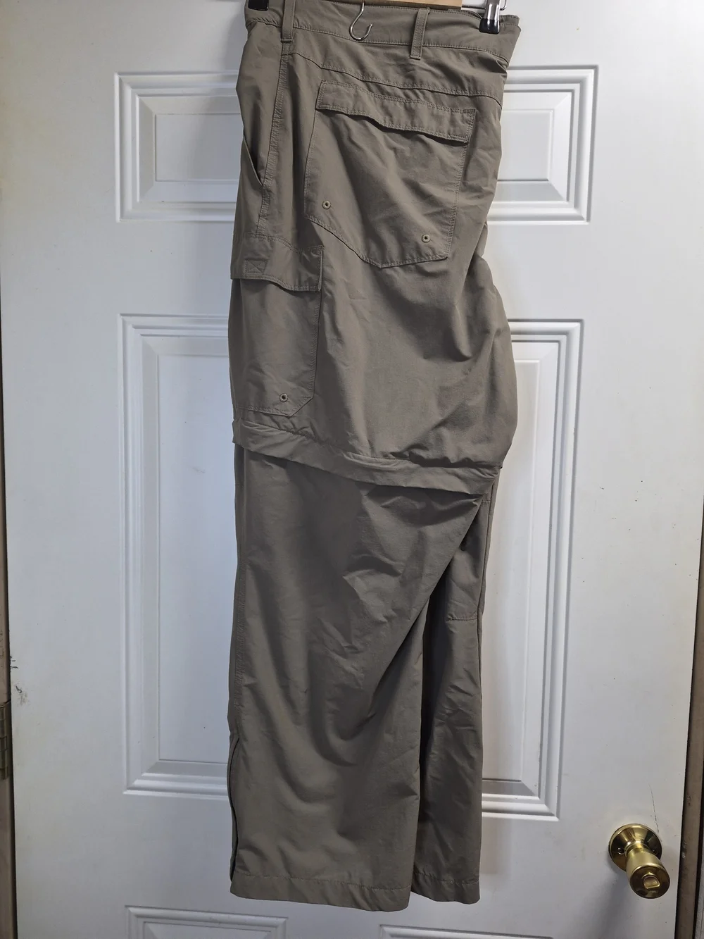 Men's Convertible Cargo Pants in Taupe — Lightweight Zip-Off Design
